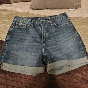 Old Navy OG Straight Hi-Rise Denim Blue Women's Shorts